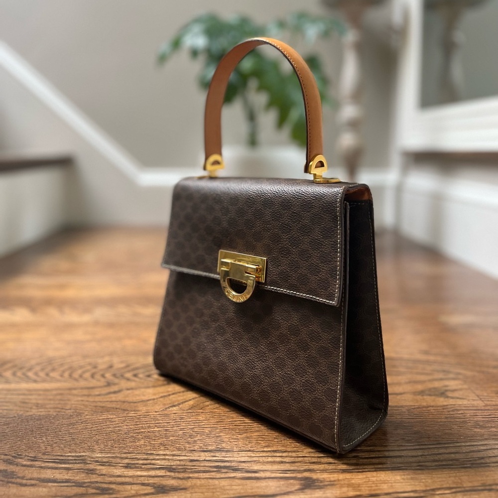 Vintage Celine Macadam Top Handle Bag